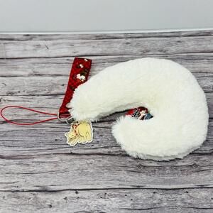 Hozuki's Coolheadedness Shiro's Dog Tail Plush Keychain Strap Japan US Seller